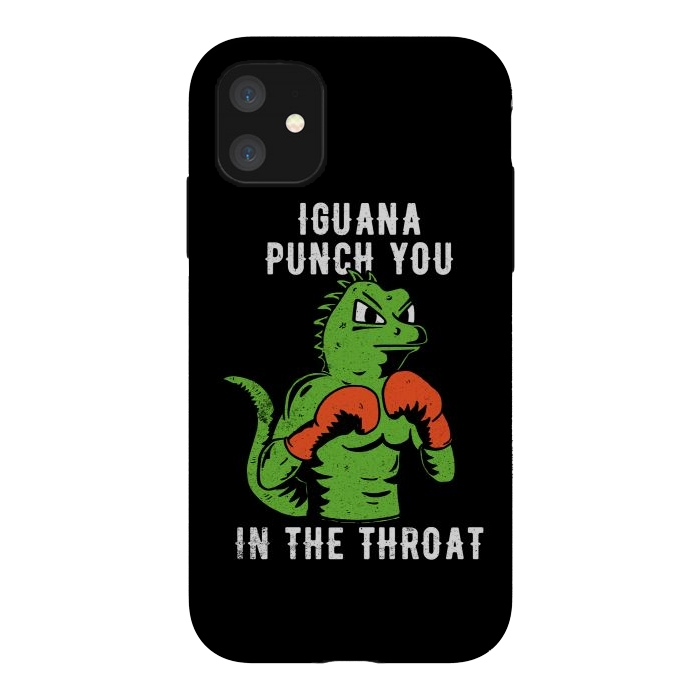 iPhone 11 StrongFit Iguana Punch You by eduely