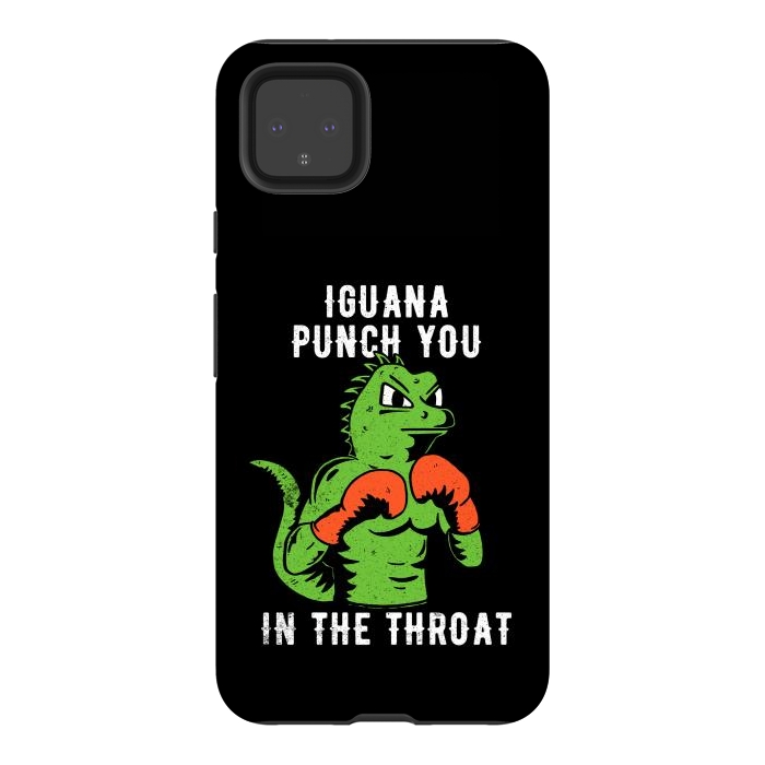 Pixel 4XL StrongFit Iguana Punch You by eduely