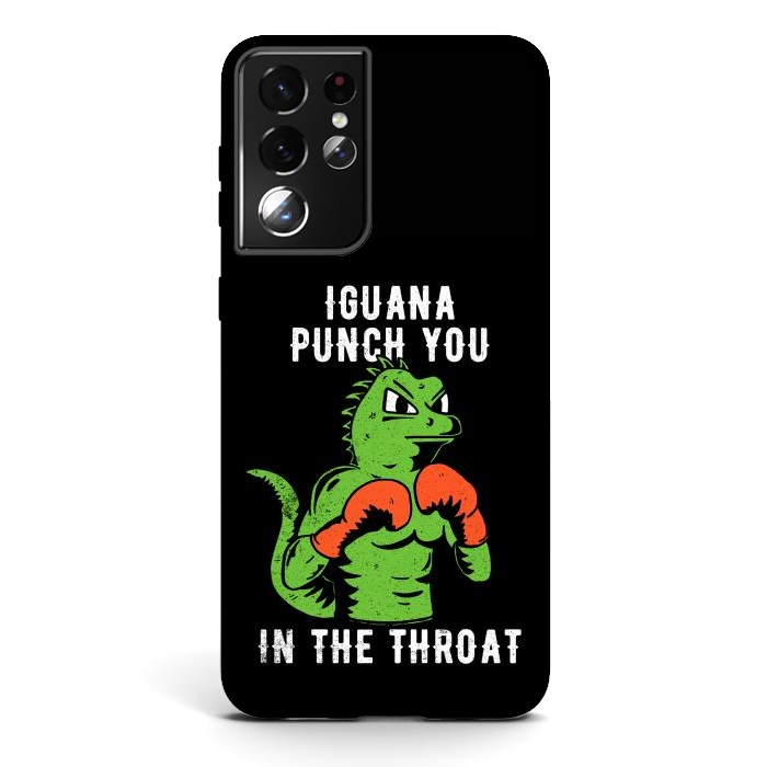 Galaxy S21 ultra StrongFit Iguana Punch You by eduely