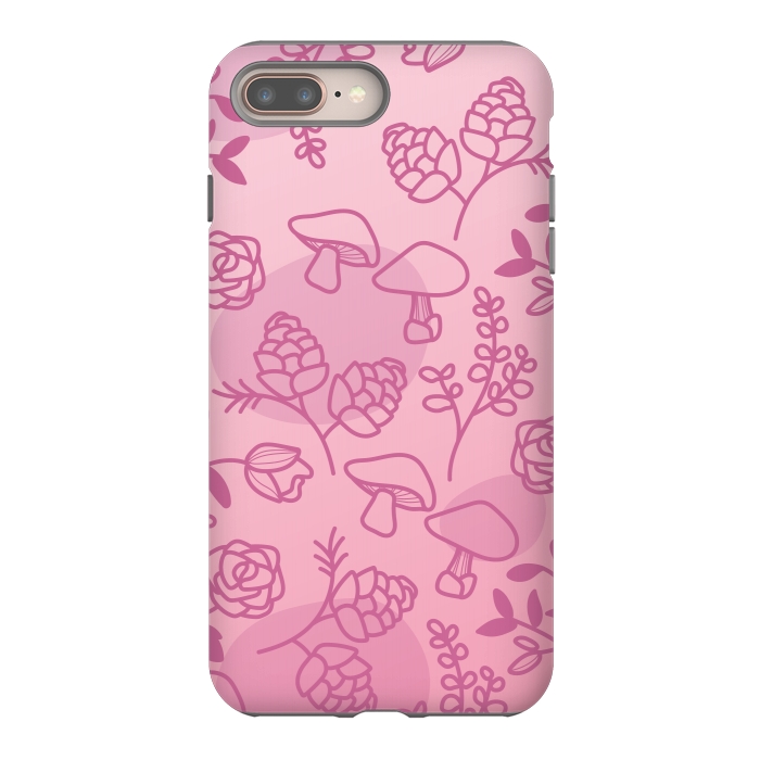 iPhone 7 plus StrongFit Flores Rosa by daivos