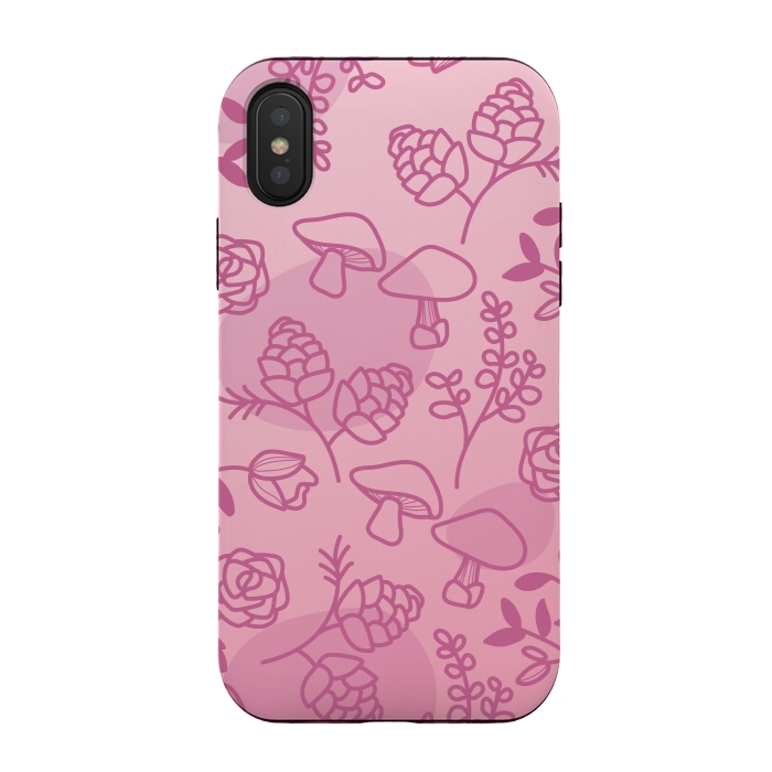 iPhone Xs / X StrongFit Flores Rosa by daivos