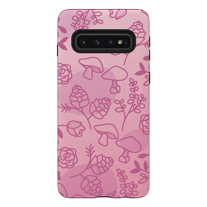Galaxy S10 StrongFit Flores Rosa by daivos