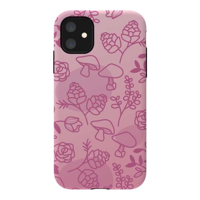 iPhone 11 StrongFit Flores Rosa by daivos