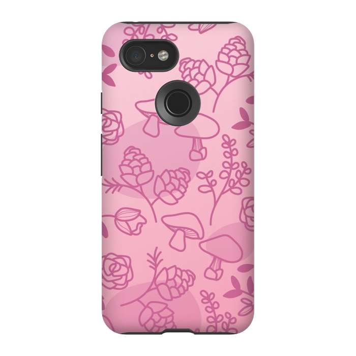 Pixel 3 StrongFit Flores Rosa by daivos