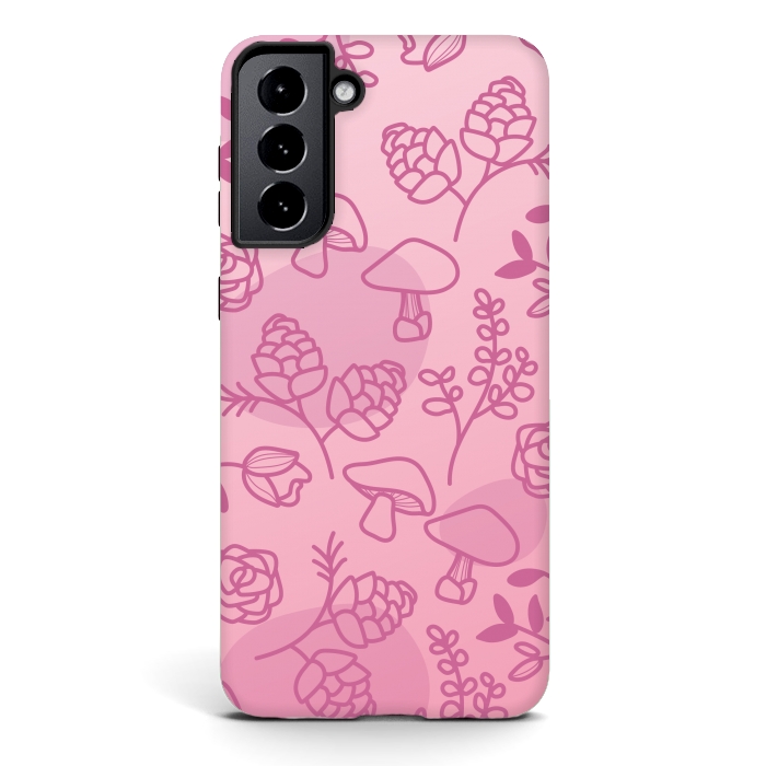 Galaxy S21 StrongFit Flores Rosa by daivos