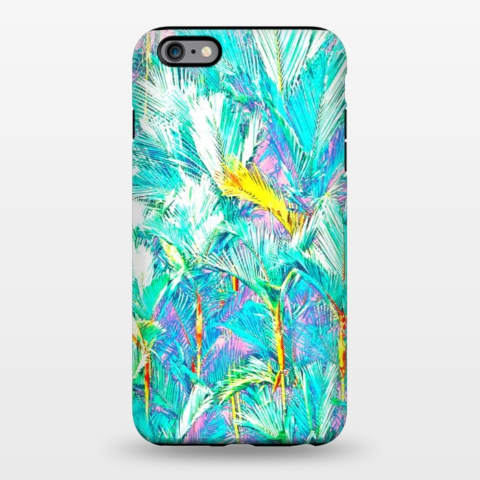 iPhone 6/6s plus StrongFit Palm Garden, Tropical Nature Jungle Botanical Painting, Bohemian Intricate Pastel Forest by Uma Prabhakar Gokhale