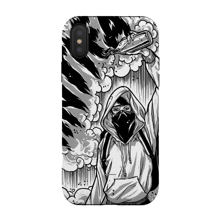 iPhone Xs / X StrongFit [antifa] Fight The Power by Draco
