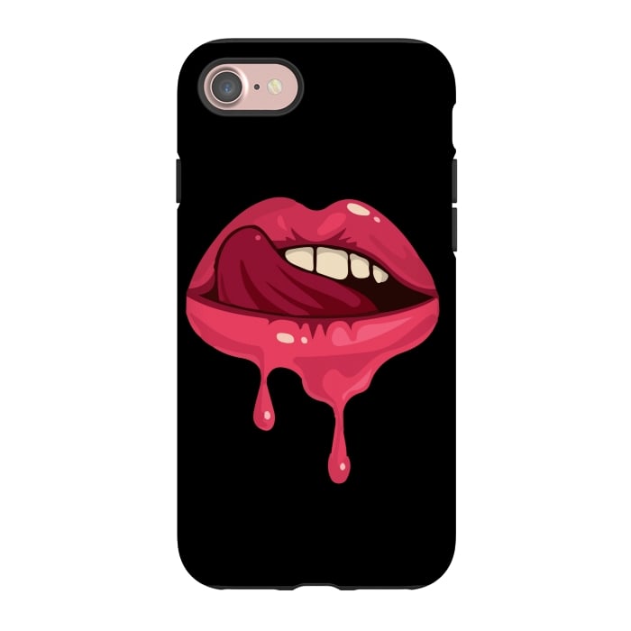 iPhone 7 StrongFit crazy lips 2 por MALLIKA