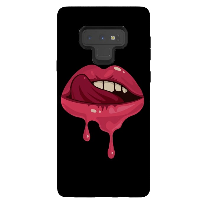 Galaxy Note 9 StrongFit crazy lips 2 by MALLIKA