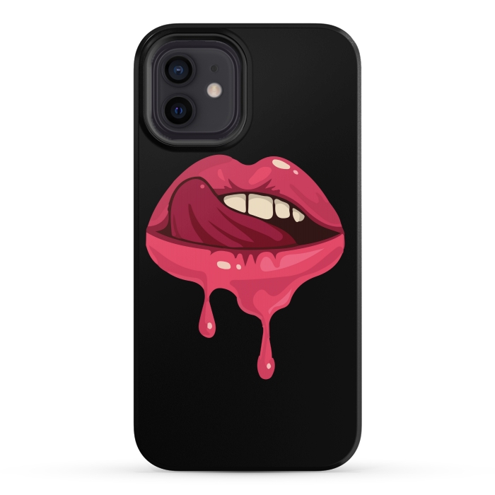 iPhone 12 StrongFit crazy lips 2 por MALLIKA