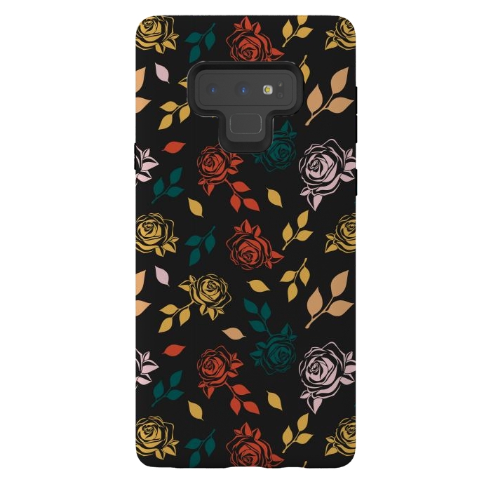 Galaxy Note 9 StrongFit Rose Floral by TMSarts