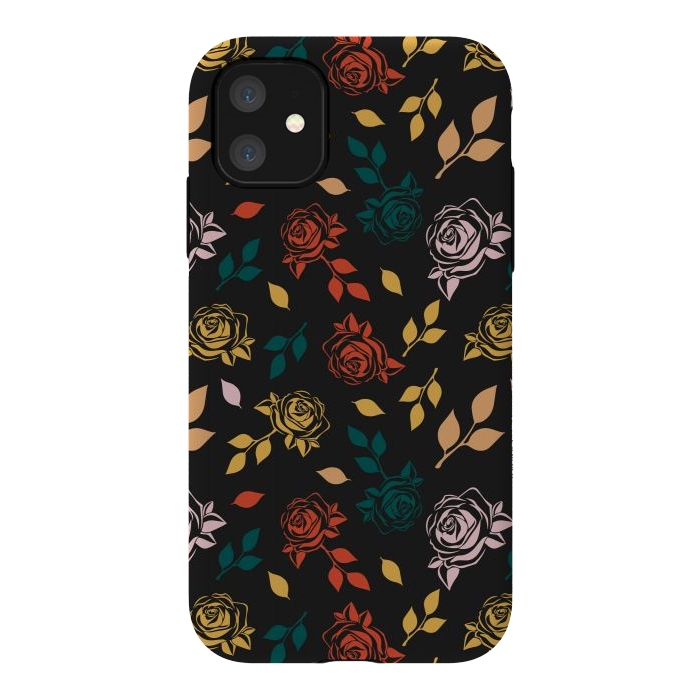 iPhone 11 StrongFit Rose Floral by TMSarts