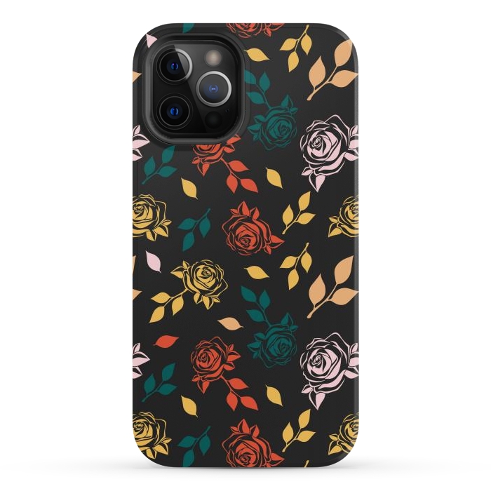 iPhone 12 Pro Max StrongFit Rose Floral by TMSarts