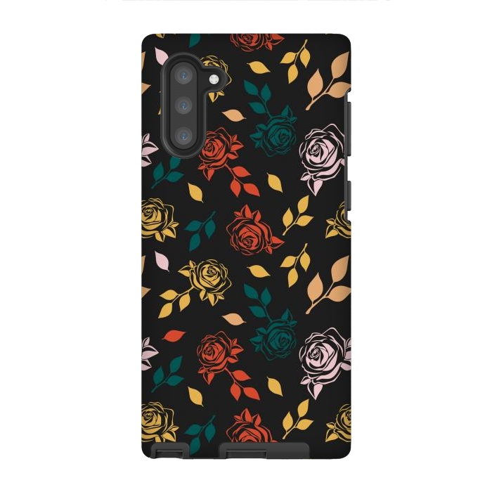 Galaxy Note 10 StrongFit Rose Floral by TMSarts
