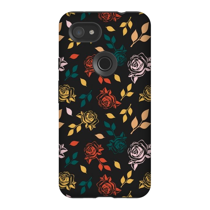 Pixel 3AXL StrongFit Rose Floral by TMSarts