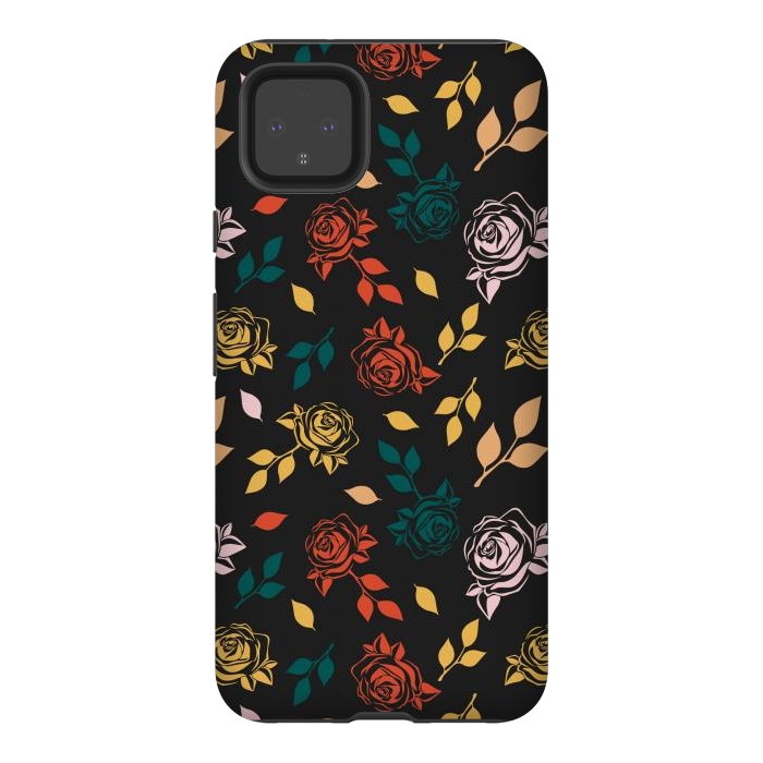 Pixel 4XL StrongFit Rose Floral by TMSarts