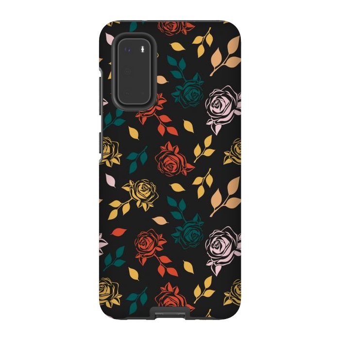 Galaxy S20 StrongFit Rose Floral by TMSarts