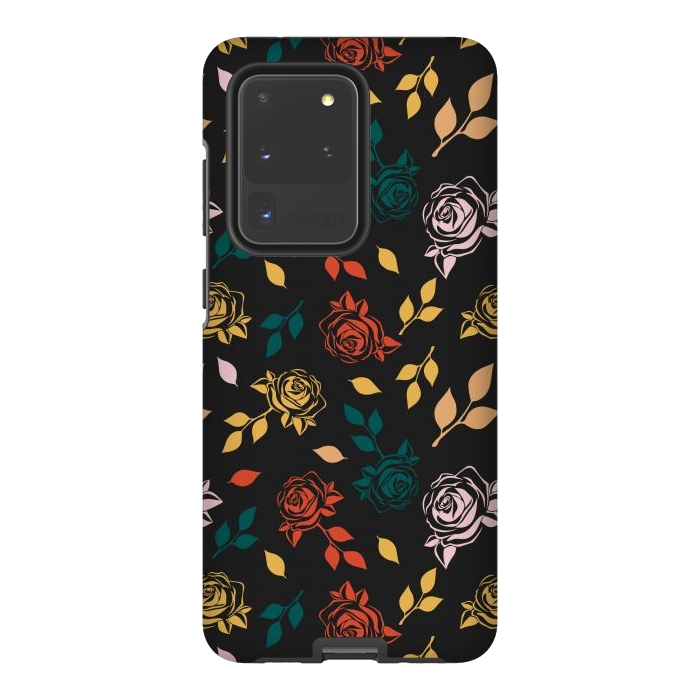 Galaxy S20 Ultra StrongFit Rose Floral by TMSarts