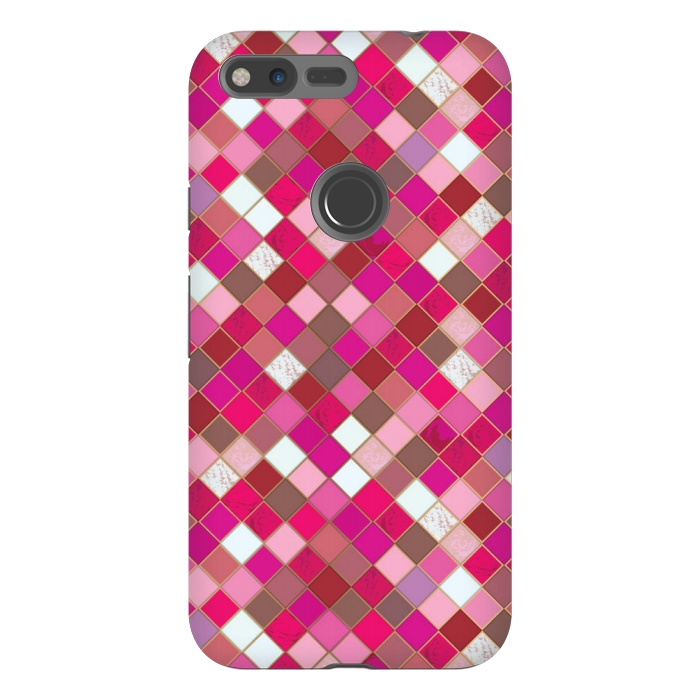 Pixel XL StrongFit pink pretty tiles by MALLIKA