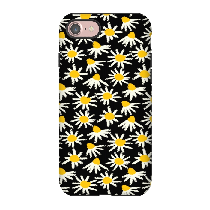 iPhone 7 StrongFit cute white flowers  by MALLIKA