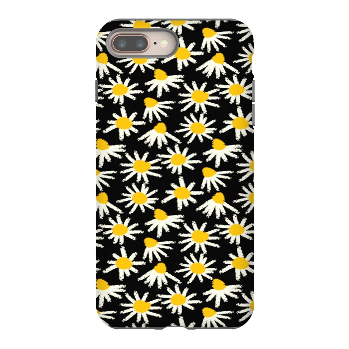 iPhone 7 plus StrongFit cute white flowers  by MALLIKA