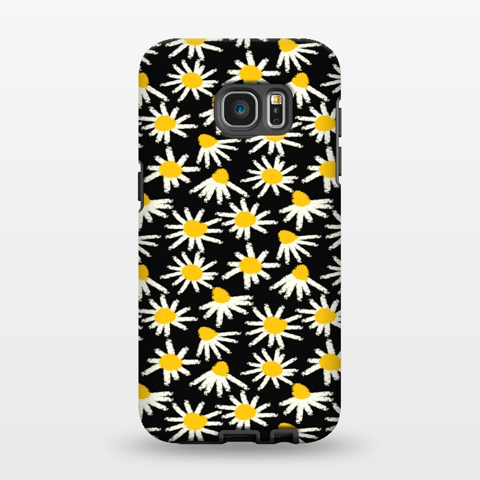 Galaxy S7 EDGE StrongFit cute white flowers  by MALLIKA