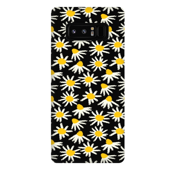 Galaxy Note 8 StrongFit cute white flowers  by MALLIKA