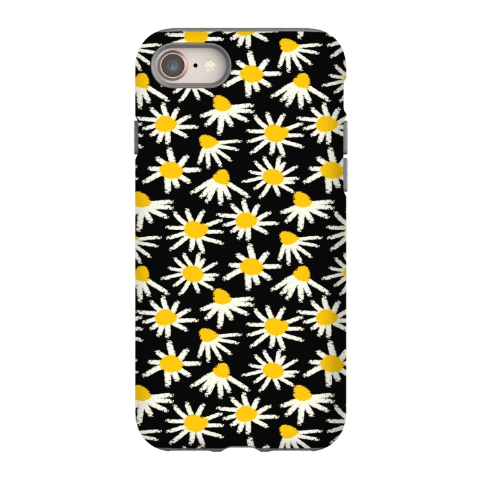 iPhone 8 StrongFit cute white flowers  by MALLIKA