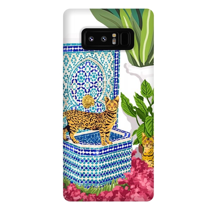 Galaxy Note 8 StrongFit Royal Cats by Uma Prabhakar Gokhale