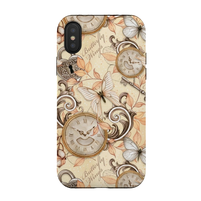 iPhone Xs / X StrongFit aesthetic butterfly pattern by MALLIKA