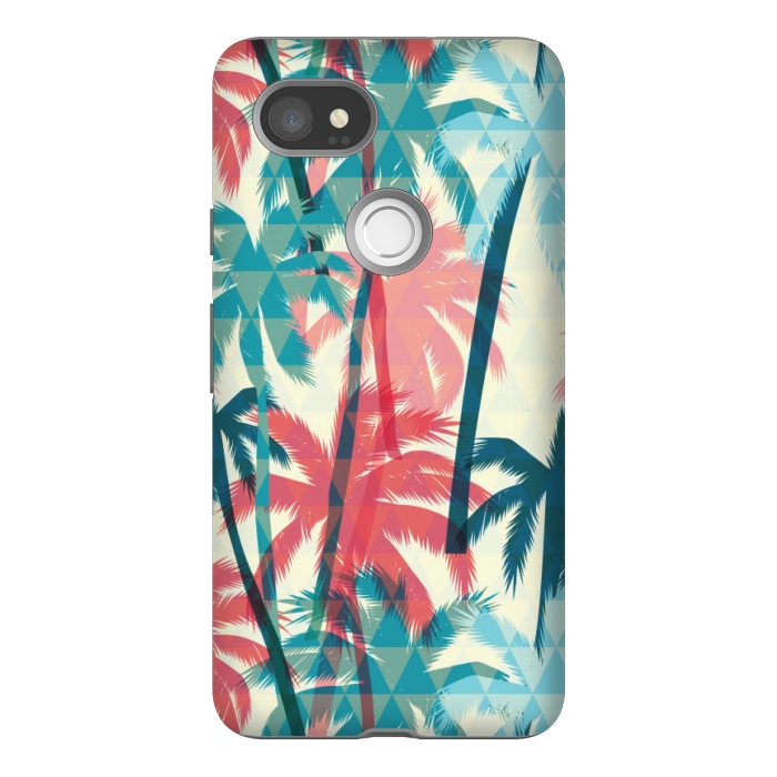 Pixel 2XL StrongFit TROPICAL TREES by MALLIKA