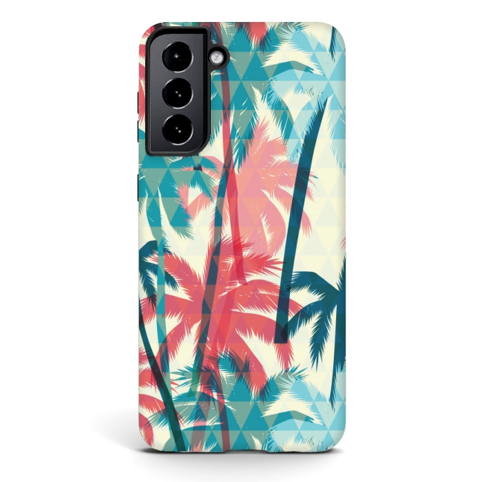 Galaxy S21 StrongFit TROPICAL TREES by MALLIKA