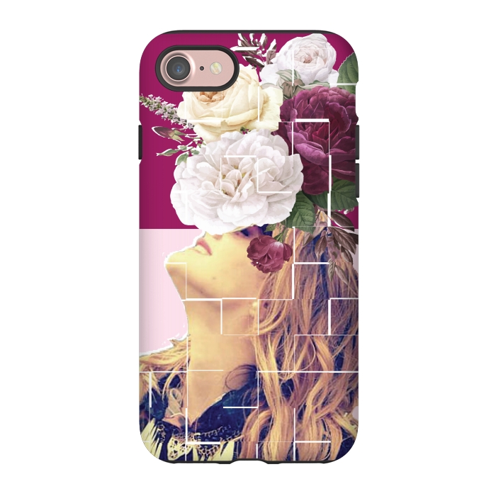 iPhone 7 StrongFit floral girl 2 by MALLIKA