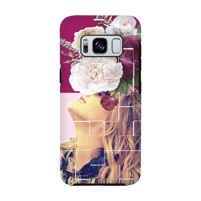 Galaxy S8 StrongFit floral girl 2 by MALLIKA
