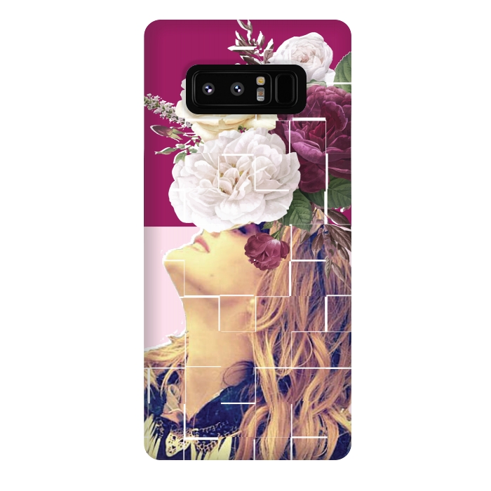 Galaxy Note 8 StrongFit floral girl 2 by MALLIKA