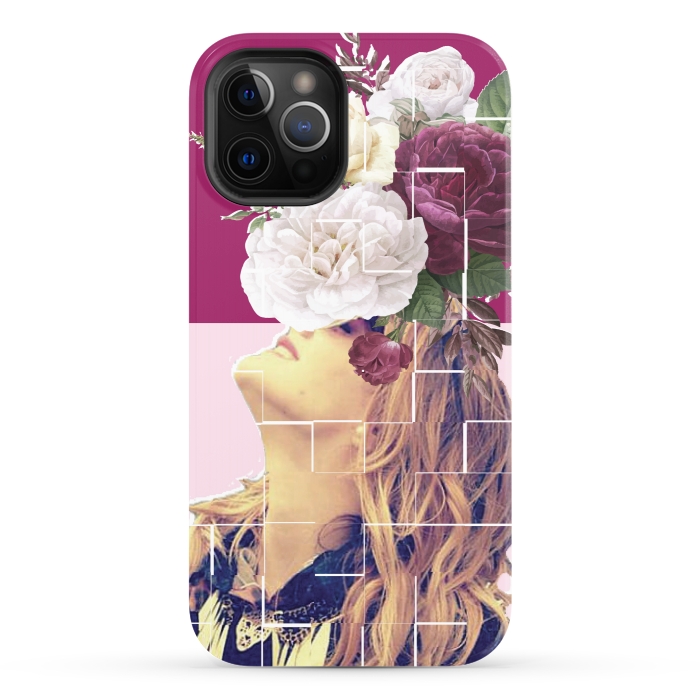 iPhone 12 Pro StrongFit floral girl 2 by MALLIKA
