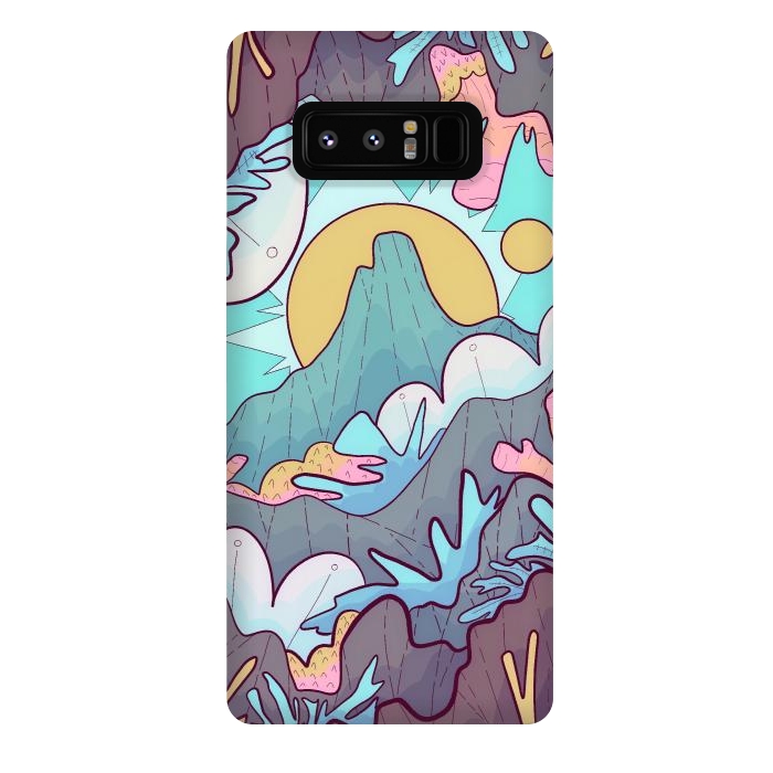 Galaxy Note 8 StrongFit Coral mountain reef by Steve Wade (Swade)