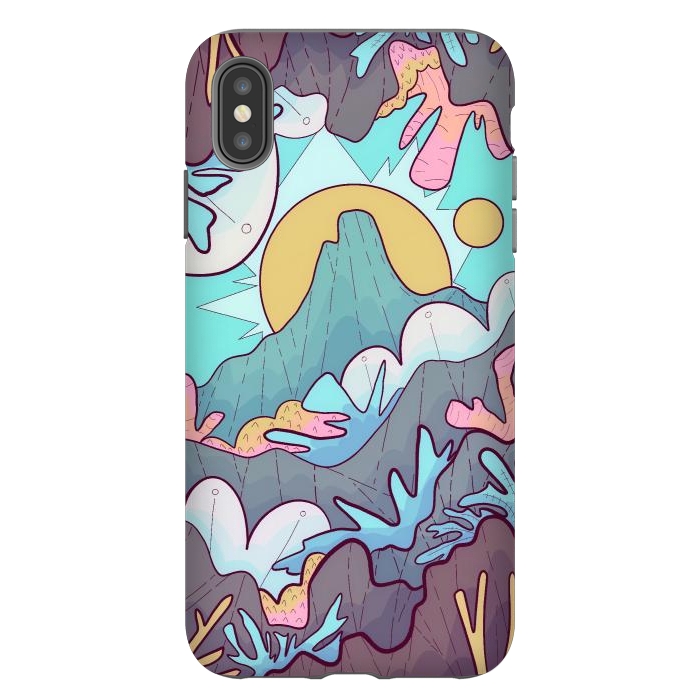iPhone Xs Max StrongFit Coral mountain reef by Steve Wade (Swade)