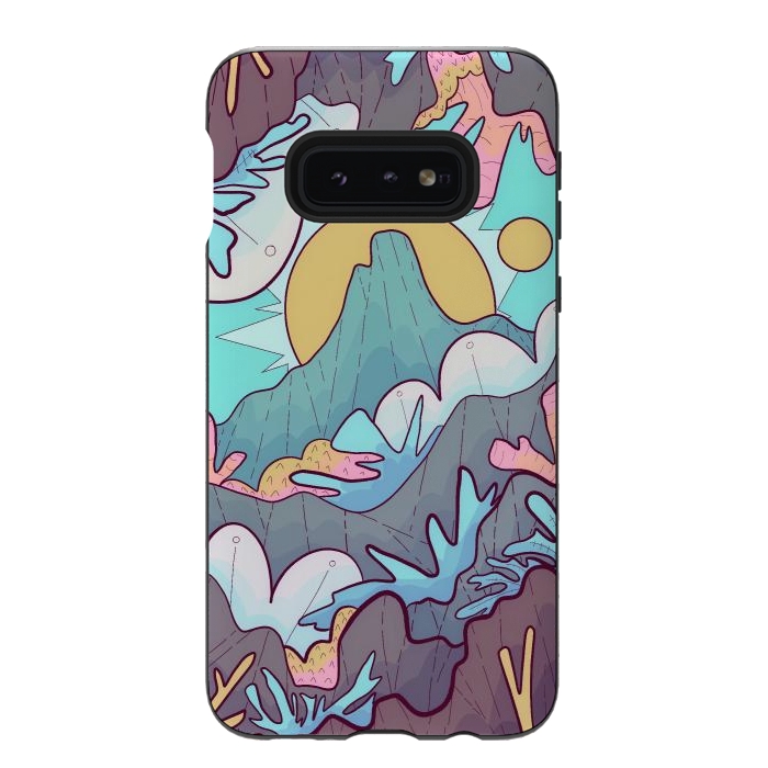 Galaxy S10e StrongFit Coral mountain reef by Steve Wade (Swade)