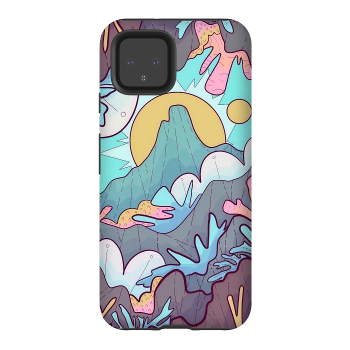 Pixel 4 StrongFit Coral mountain reef by Steve Wade (Swade)