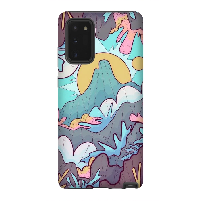 Galaxy Note 20 StrongFit Coral mountain reef by Steve Wade (Swade)