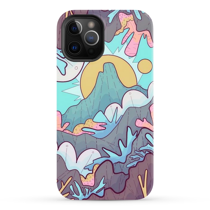 iPhone 12 Pro Max StrongFit Coral mountain reef by Steve Wade (Swade)