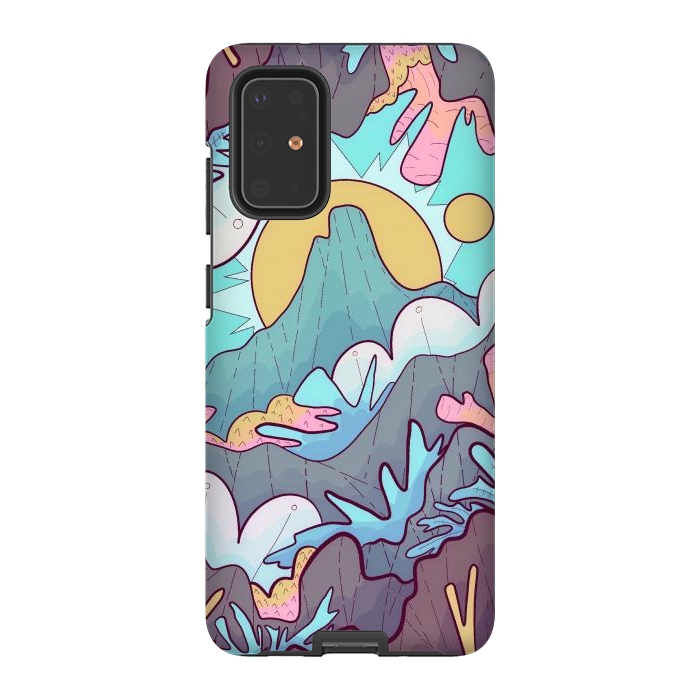 Galaxy S20 Plus StrongFit Coral mountain reef by Steve Wade (Swade)