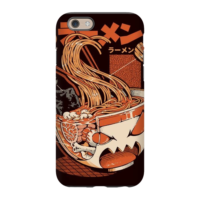 iPhone 6/6s StrongFit Black X-ray Great Ramen! by Ilustrata