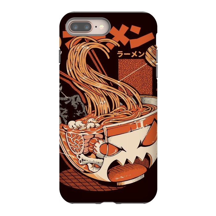 iPhone 8 plus StrongFit Black X-ray Great Ramen! by Ilustrata