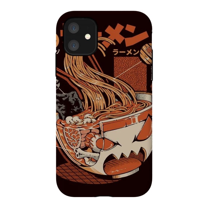 iPhone 11 StrongFit Black X-ray Great Ramen! by Ilustrata