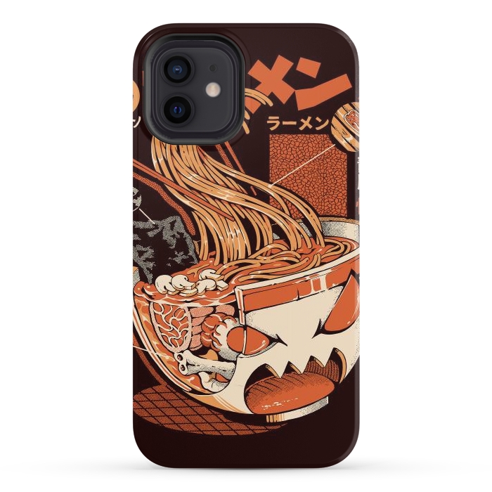 iPhone 12 StrongFit Black X-ray Great Ramen! by Ilustrata