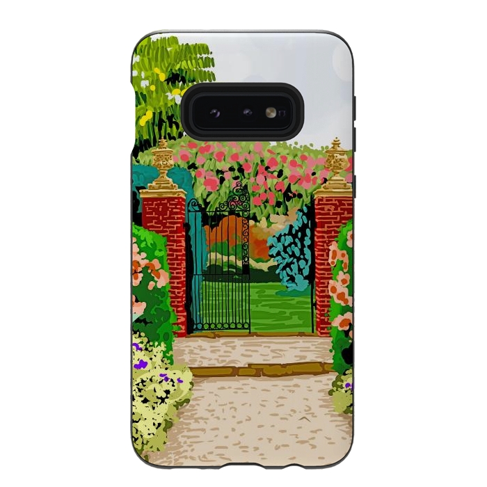 Galaxy S10e StrongFit Gated Garden by Uma Prabhakar Gokhale