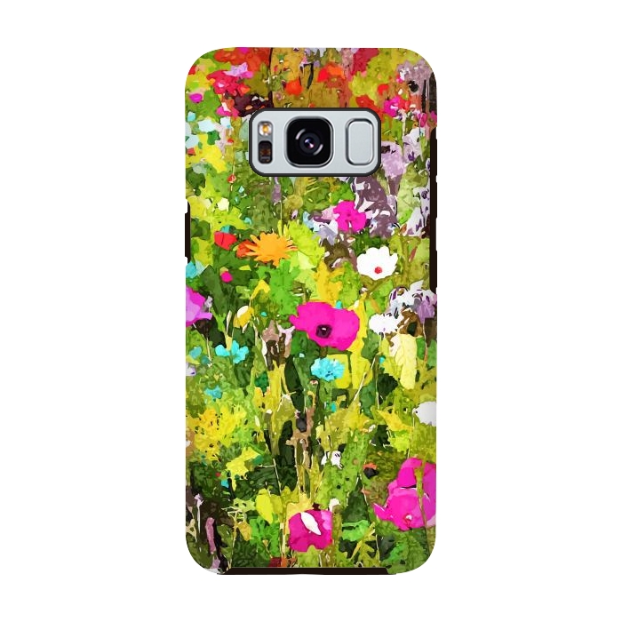 Galaxy S8 StrongFit Meadow Flowers by Uma Prabhakar Gokhale
