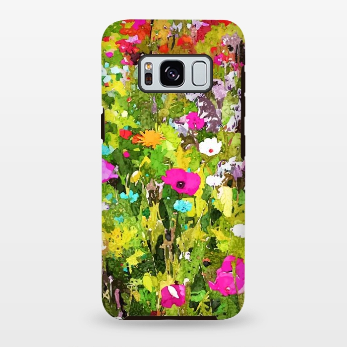 Galaxy S8 plus StrongFit Meadow Flowers by Uma Prabhakar Gokhale